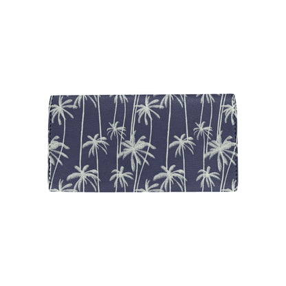 Palm Tree Pattern Print Design PT06 Women's Trifold Wallet