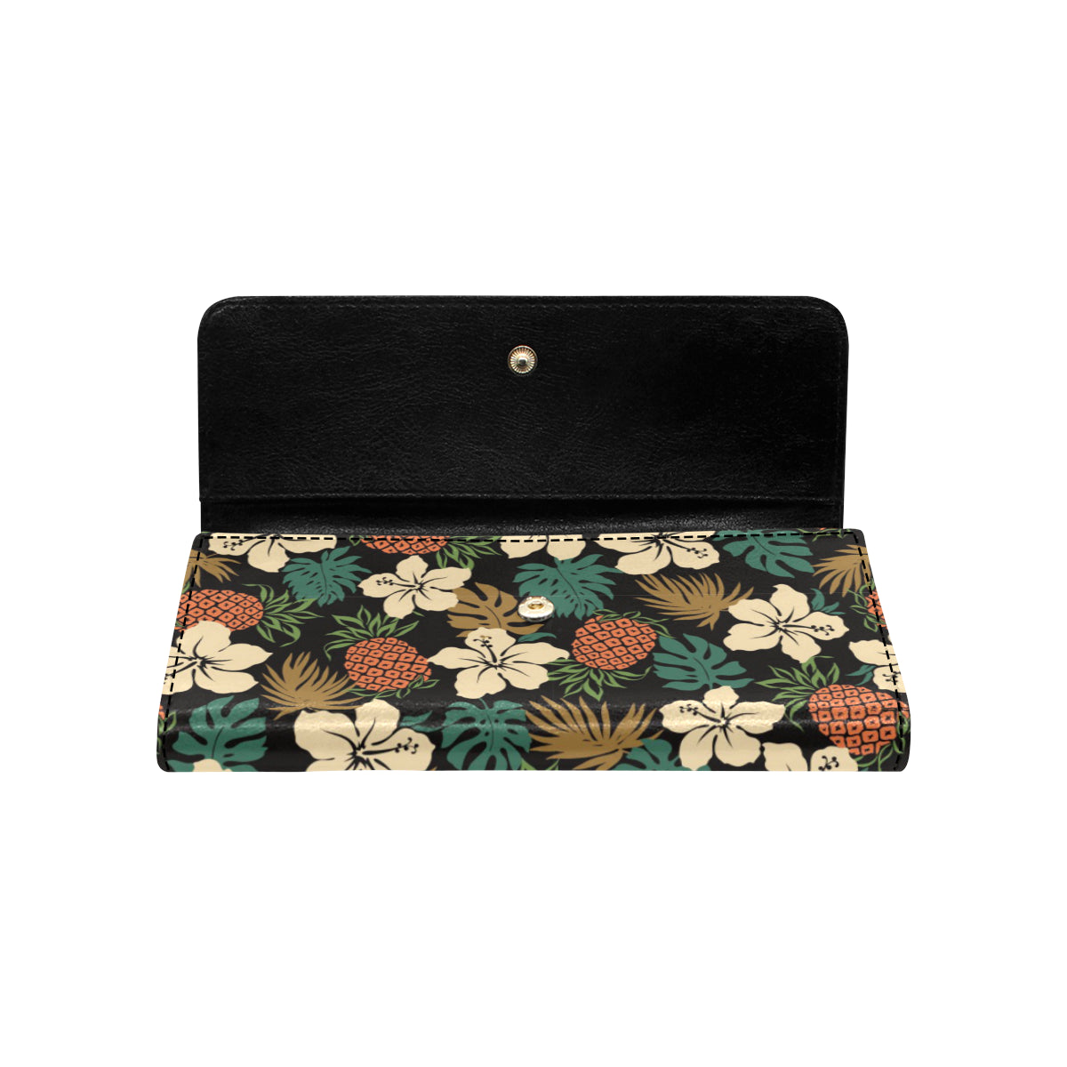 Hawaiian Themed Pattern Print Design H08 Women's Trifold Wallet