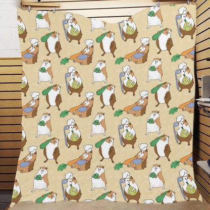 Guinea Pig Pattern Print Design 03 Premium Quilt