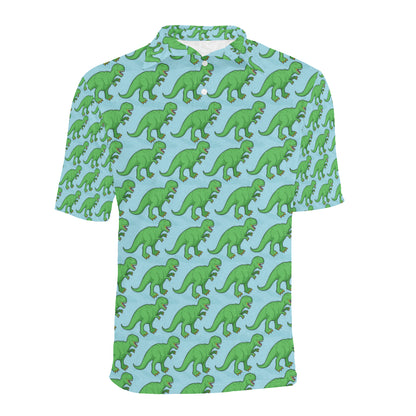 T Rex Pattern Print Design A01 Men Polo Shirt