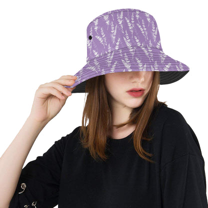 Lavender Pattern Print Design LV08 Unisex Bucket Hat
