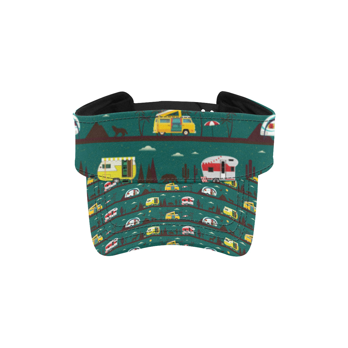 Camper Pattern Print Design 05 Unisex Sun Visor