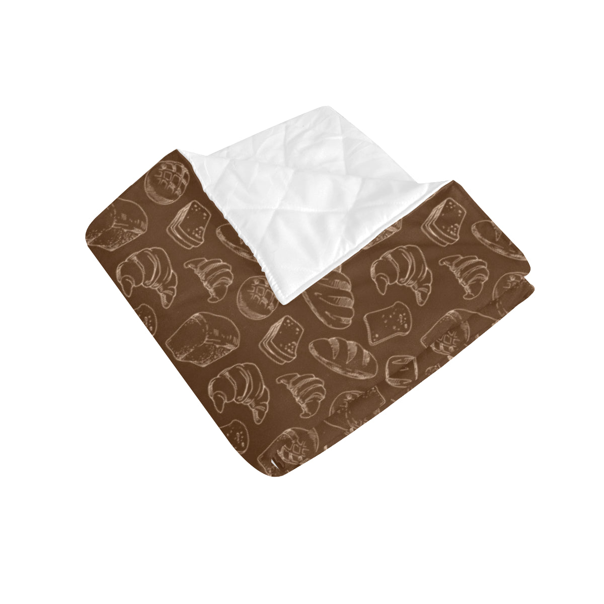 Bread Pattern Print Design 02 Premium Quilt