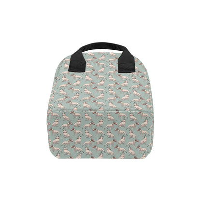 Bull Terrier Cute Print Pattern Insulated Lunch Bag