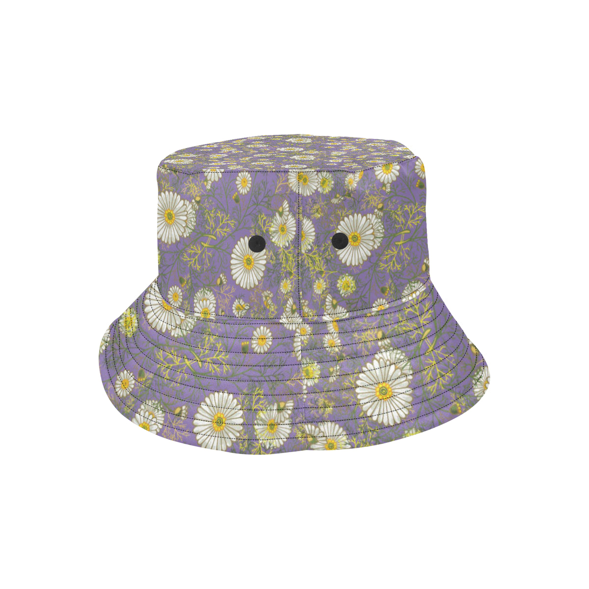Daisy Pattern Print Design DS011 Unisex Bucket Hat