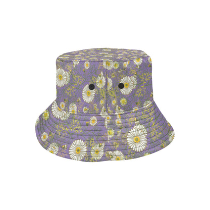 Daisy Pattern Print Design DS011 Unisex Bucket Hat