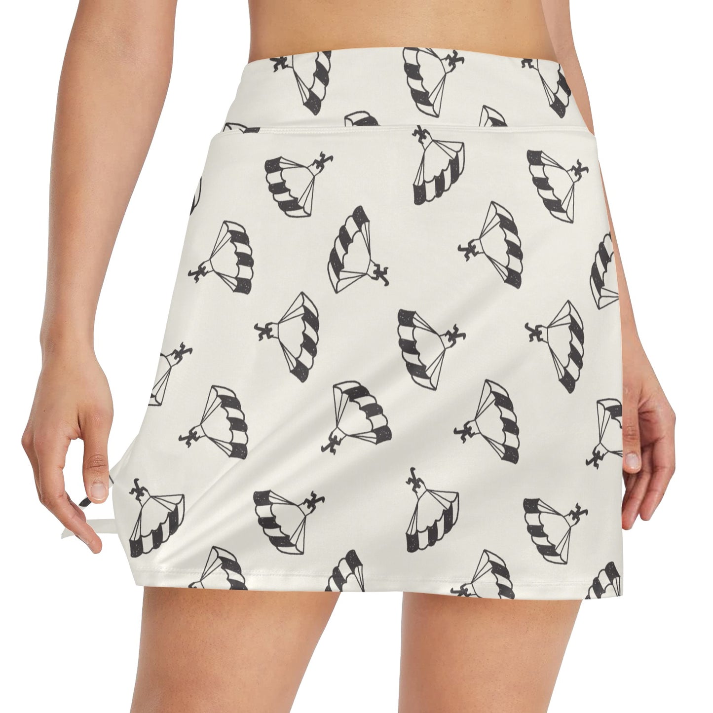 Skydiver Print Design LKS301 17" Golf & Pickleball Skort with Pockets