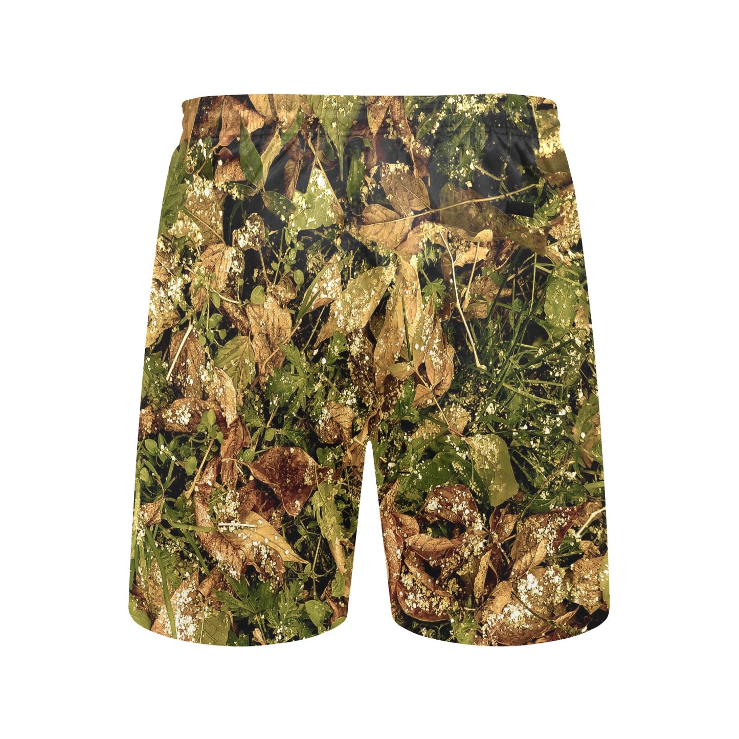 Camo Realistic Tree Forest Texture Print Men's Swim Trunks Beach Shorts