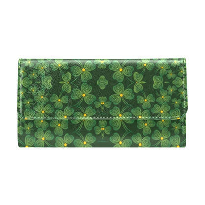Shamrock Pattern Women's Trifold Wallet