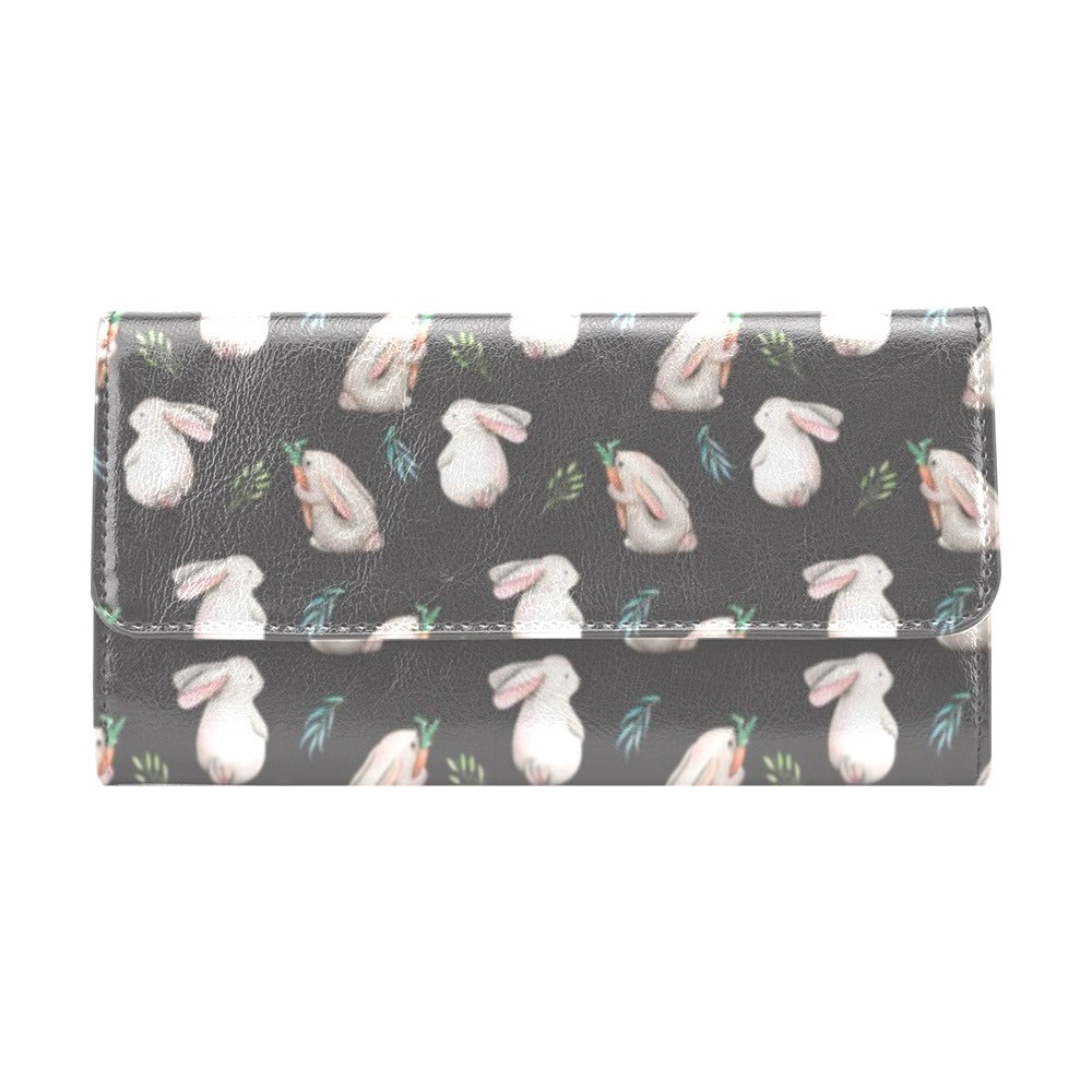 Rabbit Print Design LKS402 Women's Trifold Wallet