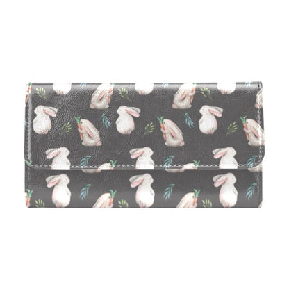 Rabbit Print Design LKS402 Women's Trifold Wallet