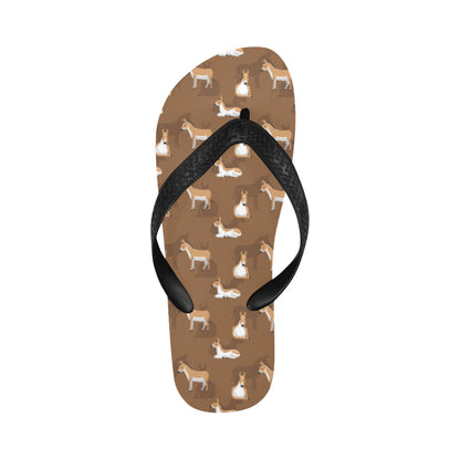 Donkey Print Design LKS401 Flip Flops