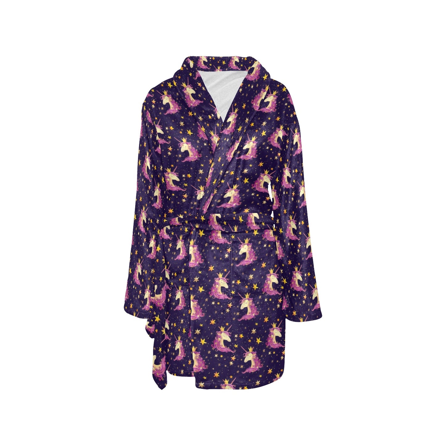 Unicorn Princess Star Sparkle Women's Fleece Robe