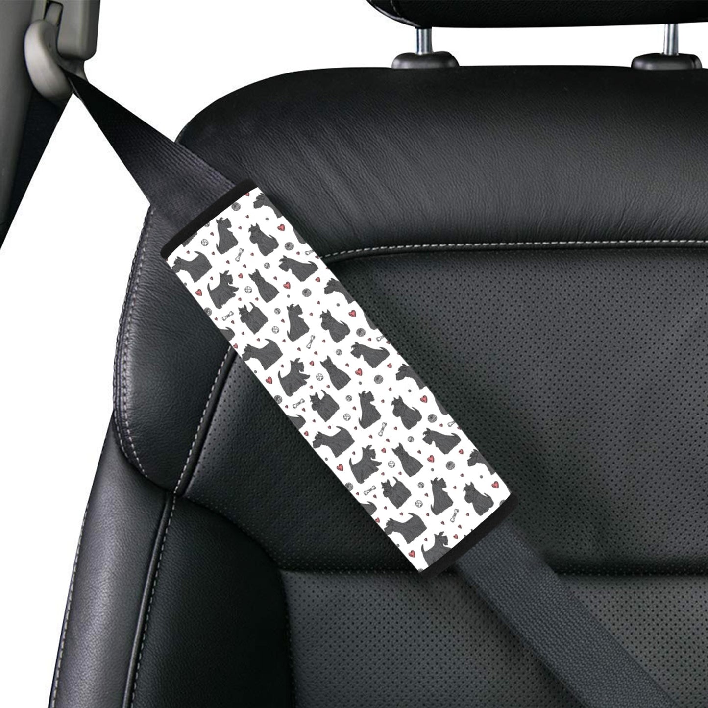 Scottish Terriers Print Design LKS3015 Car Seat Belt Cover
