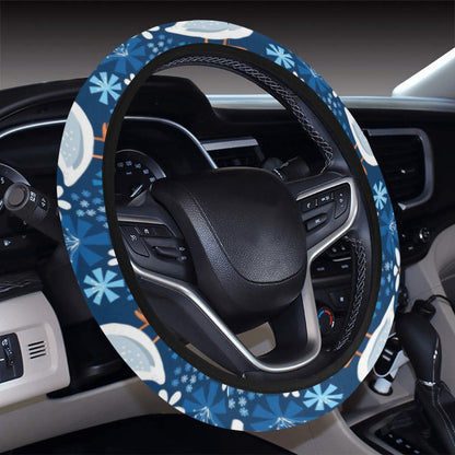 Goose Print Design LKS405 Steering Wheel Cover with Elastic Edge