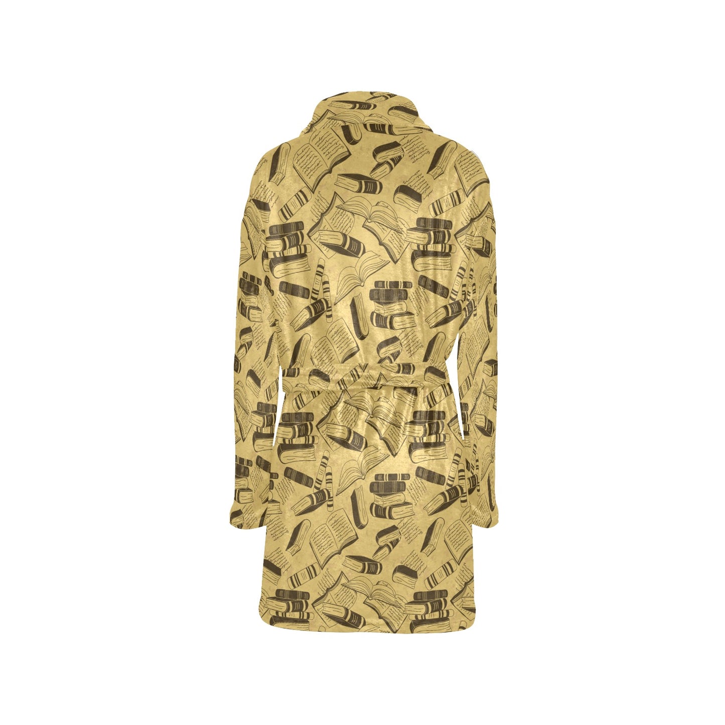 Book Pattern Print Design 02 Women's Fleece Robe