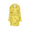 Honey Bee Print Design LKS303 Women's Fleece Robe