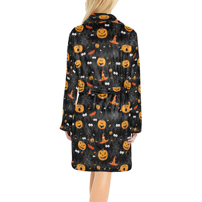 Halloween Print Design LKS405 Women's Fleece Robe