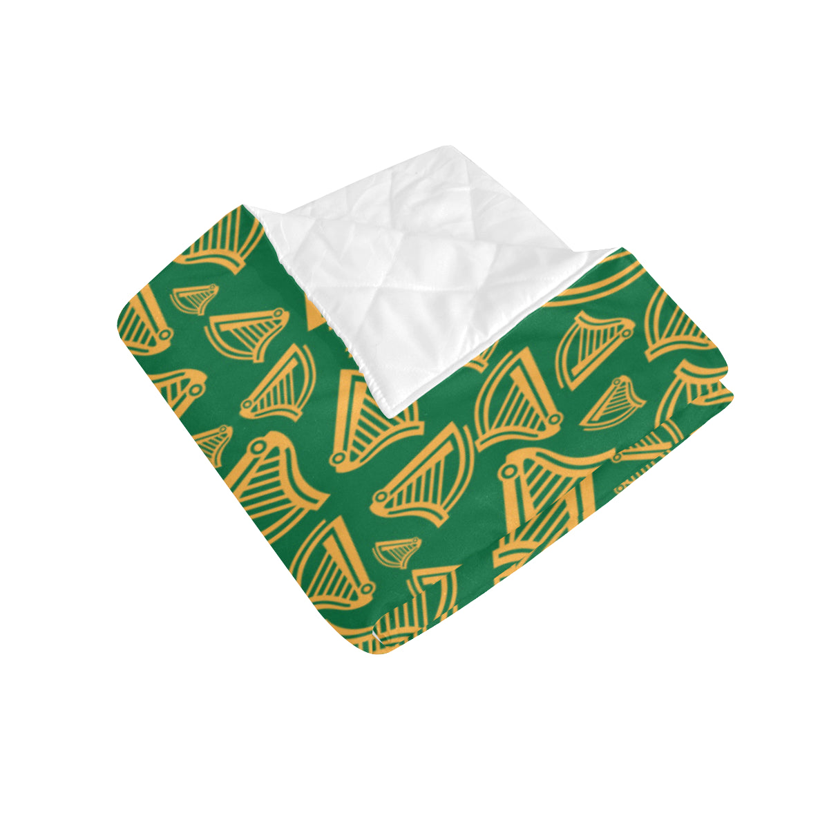 Harp Pattern Print Design 03 Premium Quilt