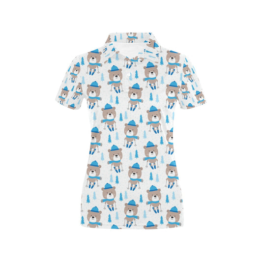 Ski Print Design LKS306 Women's Polo Shirt