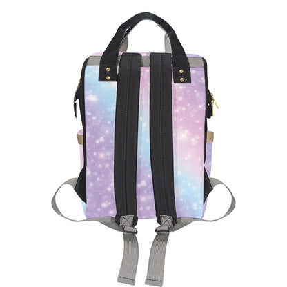 Cosmic Pastel Pattern Print Design 02 Diaper Bag Backpack