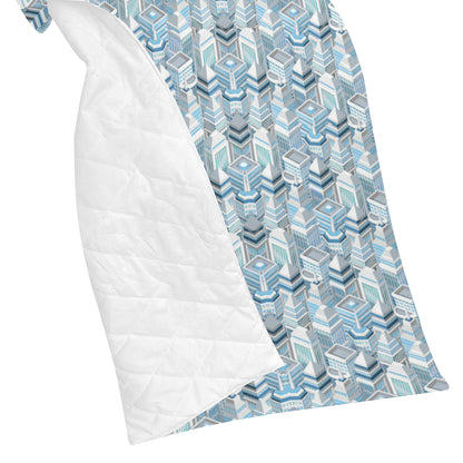 City  Pattern Print Design 03 Premium Quilt