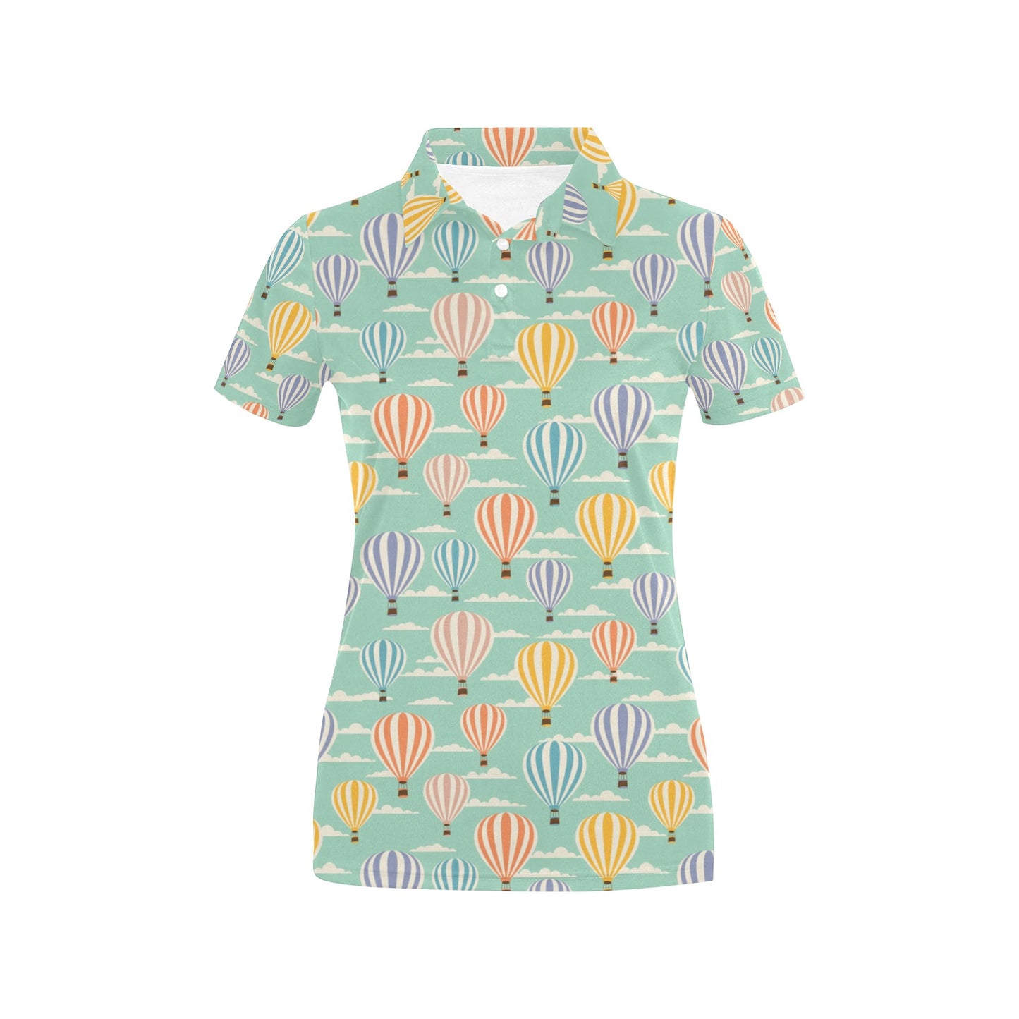 Ballon Pattern Print Design 01 Women's Polo Shirt