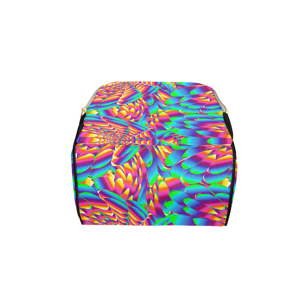 Psychedelic Trippy Pattern Diaper Bag Backpack