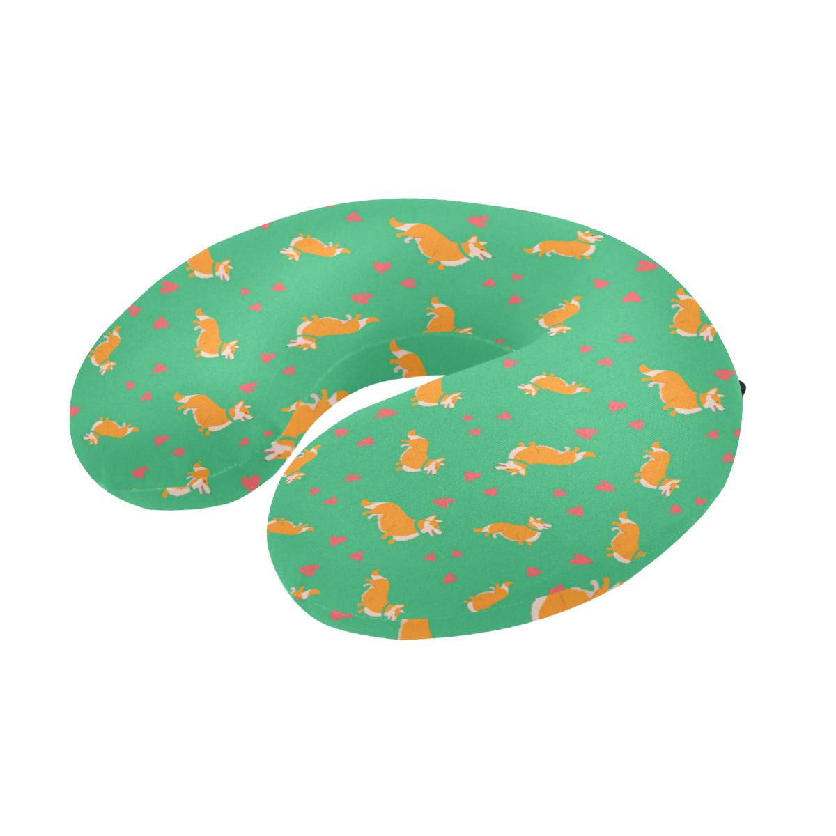 Cardigan Welsh Corgis Pattern Print Design 03 U-Shaped Travel Neck Pillow