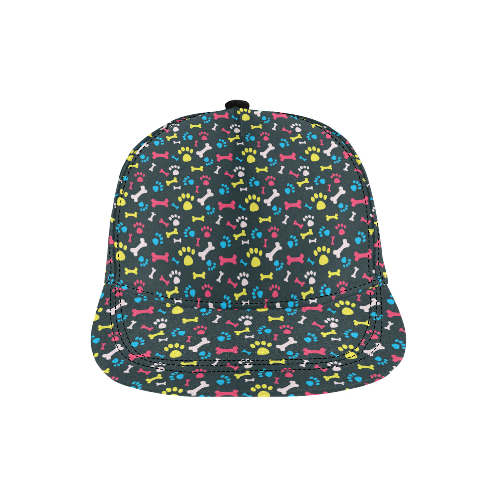 Paw Design Print Snapback Cap