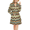 Southwest Pattern Print Design LKS301 Women's Fleece Robe