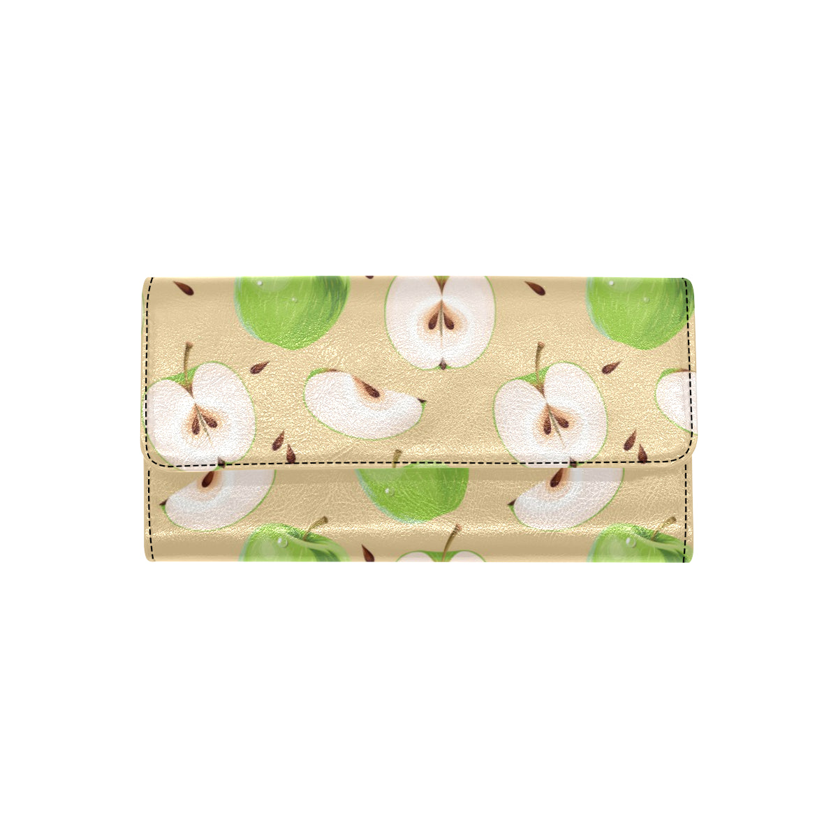 Apple Pattern Print Design AP07 Women's Trifold Wallet