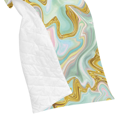 Gold Sweet Marble Premium Quilt