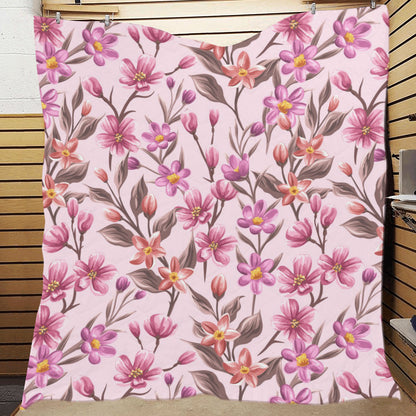 Summer Floral Pattern Print Design SF09 Premium Quilt