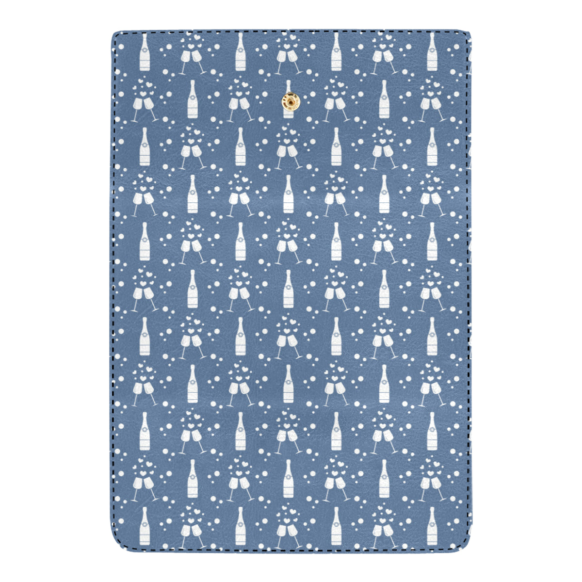 Champagne Pattern Print Design 05 Women's Trifold Wallet
