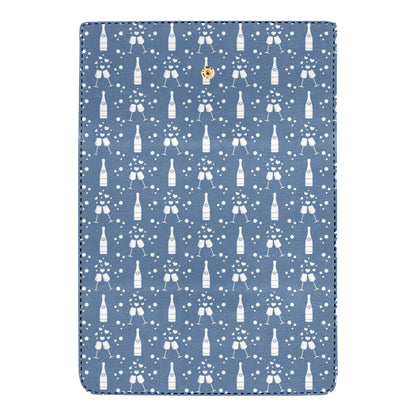 Champagne Pattern Print Design 05 Women's Trifold Wallet