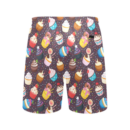 Cupcakes Party Print Pattern Men's Swim Trunks Beach Shorts