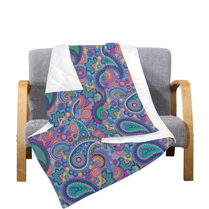 Paisley Colorful Pattern Print Design A02 Premium Quilt