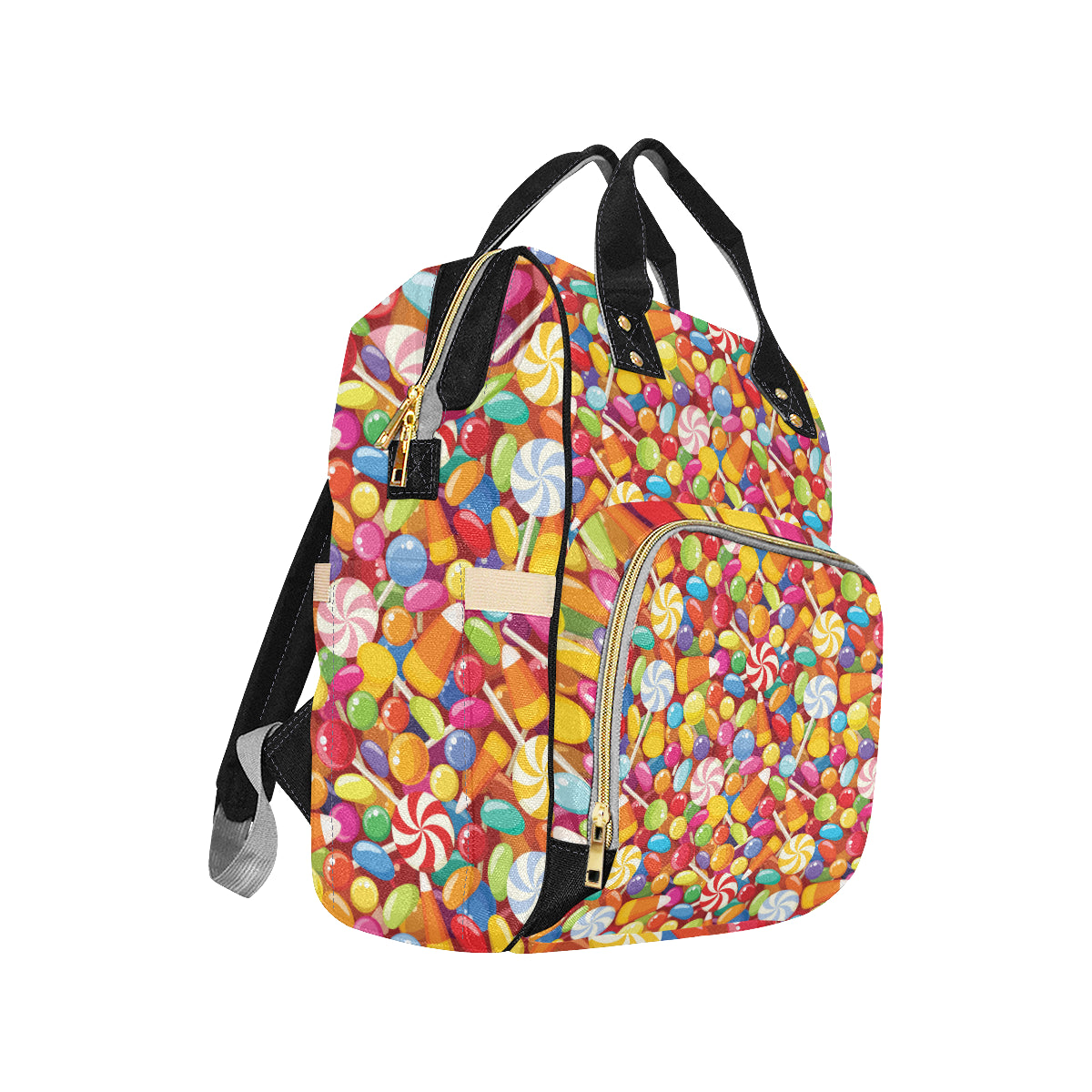 Candy Pattern Print Design 02 Diaper Bag Backpack