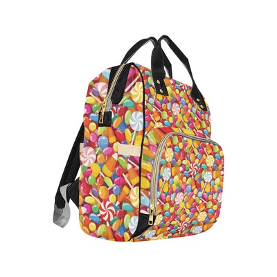 Candy Pattern Print Design 02 Diaper Bag Backpack