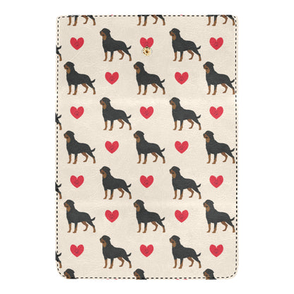 Rottweiler Pattern Print Design A02 Women's Trifold Wallet