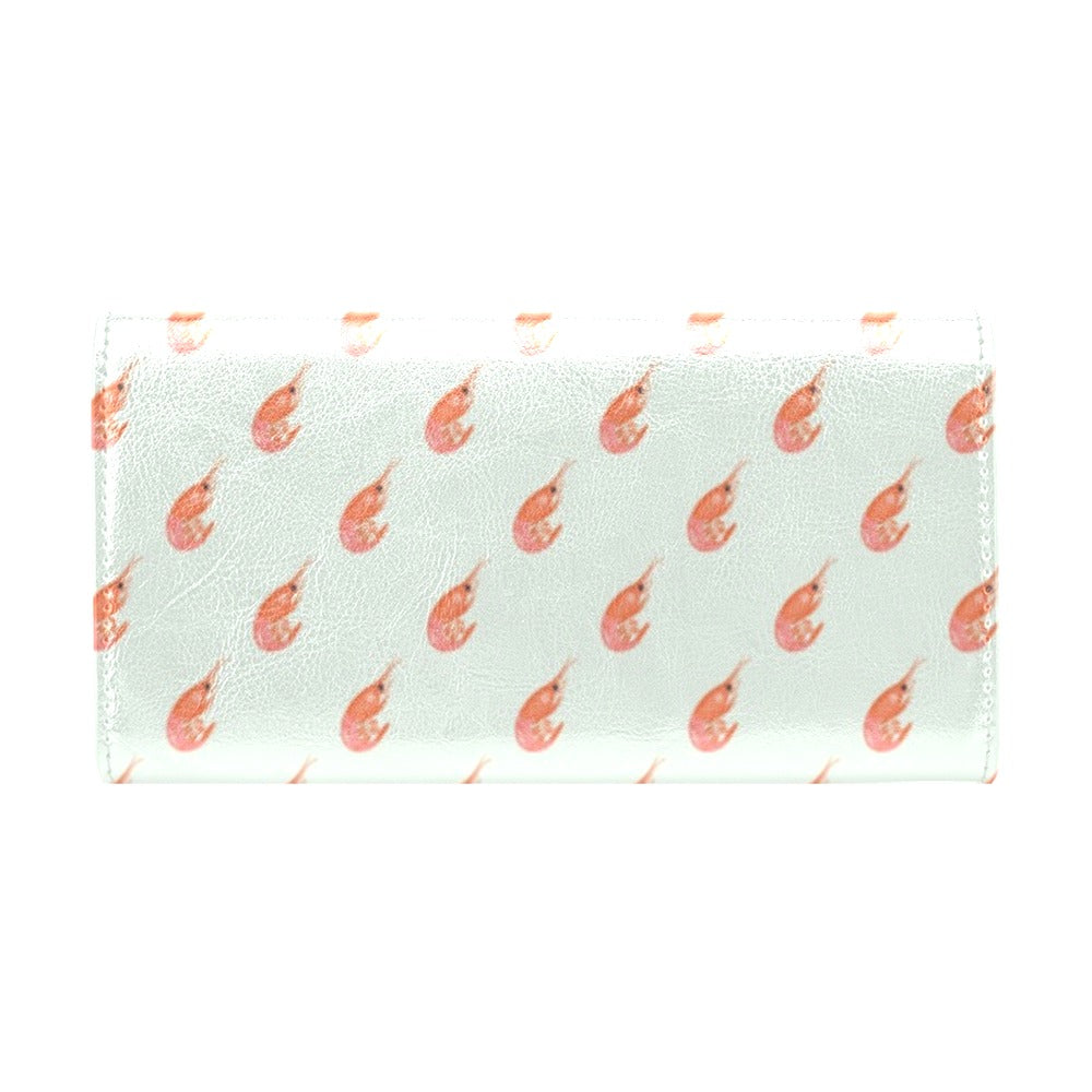 Shrimp Print Design LKS304 Women's Trifold Wallet