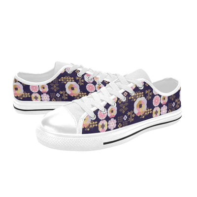 Sakura Japan Style Print Design LKS302 Women's White Low Top Shoes