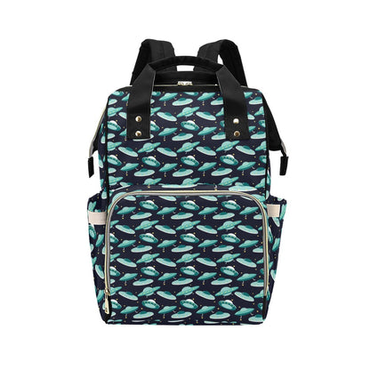 UFO Print Design LKS304 Diaper Bag Backpack