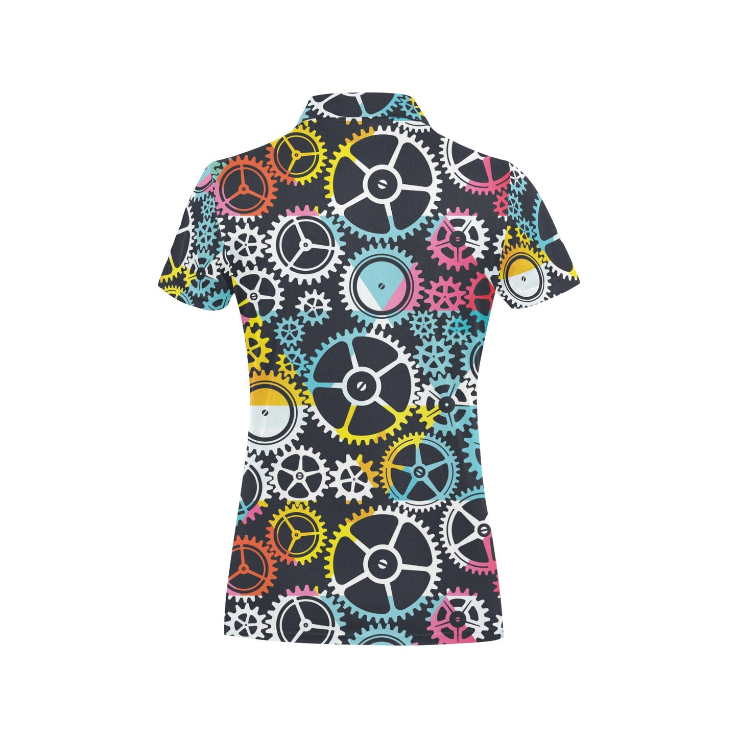 Mechanic Pattern Print Design 02 Women's Polo Shirt