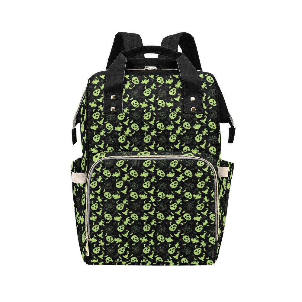 Witch Halloween Print Design LKS306 Diaper Bag Backpack