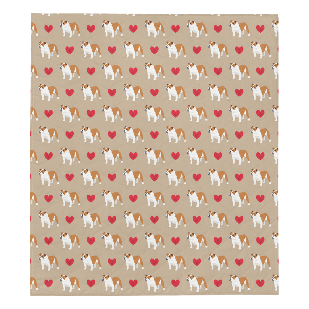 Bulldogs Pattern Print Design 02 Premium Quilt