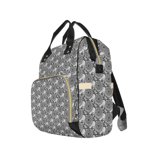 Tribal Turtle Polynesian Themed Print Diaper Bag Backpack
