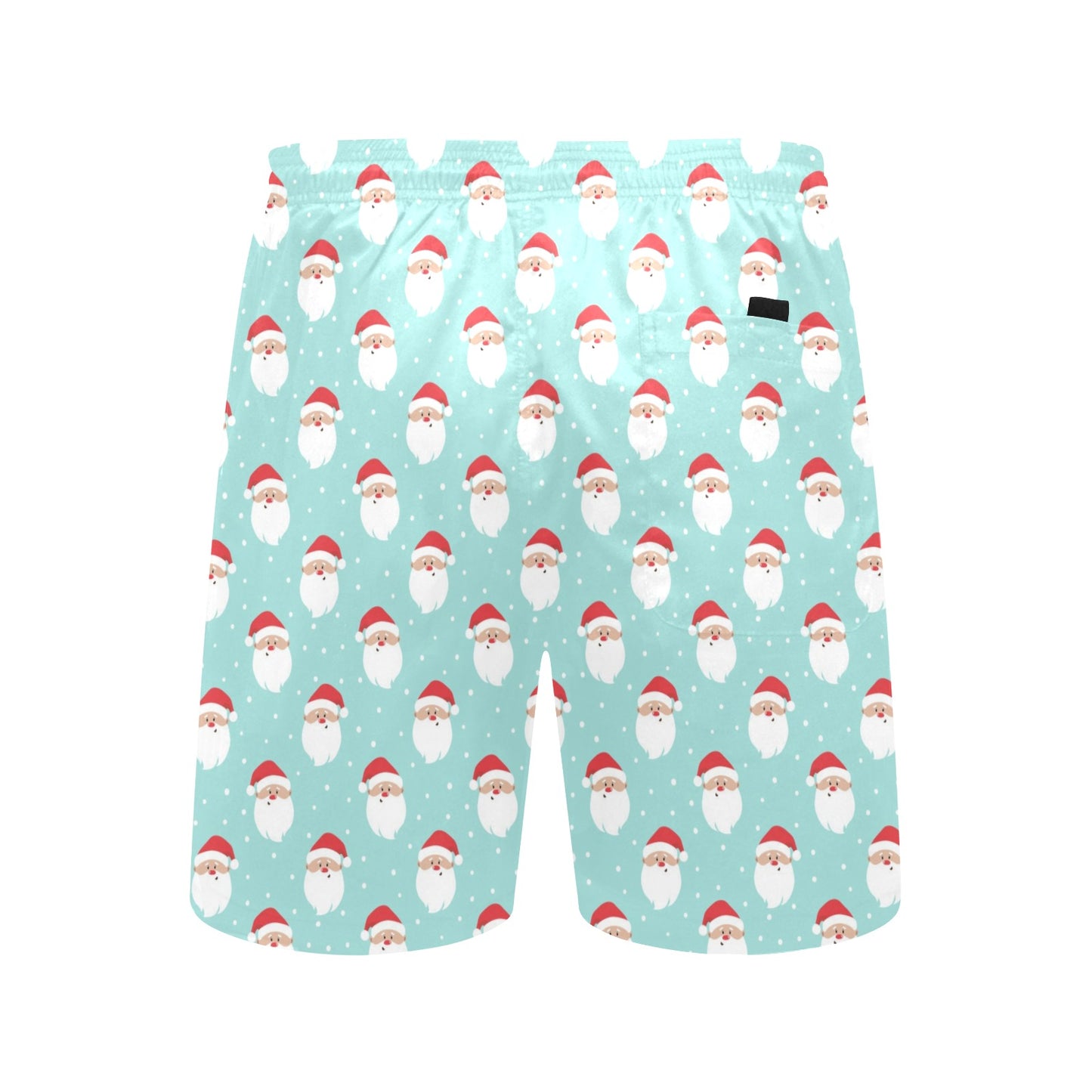 Santa Print Design LKS308 Men's Swim Trunks Beach Shorts