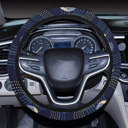 Zodiac Print Design LKS302 Steering Wheel Cover with Elastic Edge